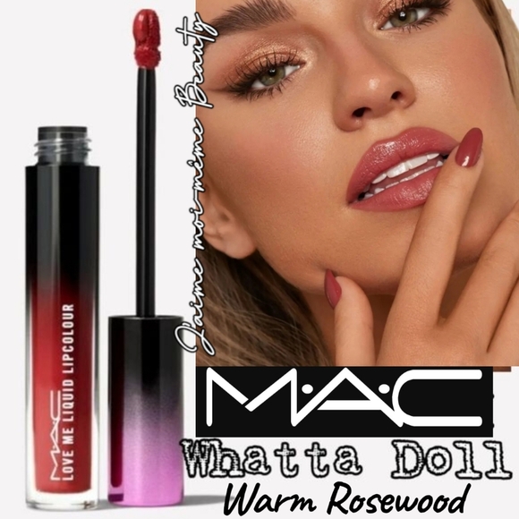 MAC Love Me Liquid Lipstick in Whatta Doll (Warm Rosewood) - Picture 1 of 14